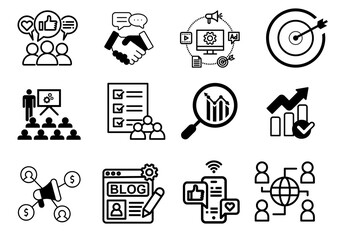 business icons set