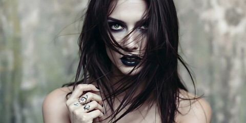 Gothic Beauty: A Dark, Seductive Portrait