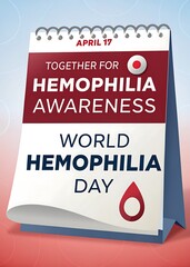 Fototapeta premium hemophilia day, World Hemophilia Day, Illustration Art. World Hemophilia Day Poster, World Hemophilia Day Banner, 