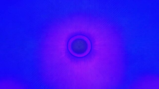 Abstract circular design featuring vibrant purple and blue colors with a central focal point