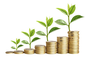 Stack of plant against white background
