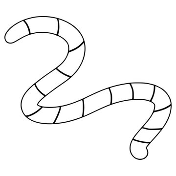 black and white worm outline clip art preview