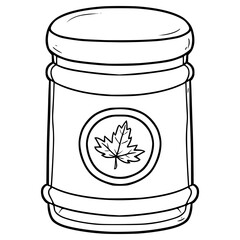 maple jam illustration hand drawn outline vector