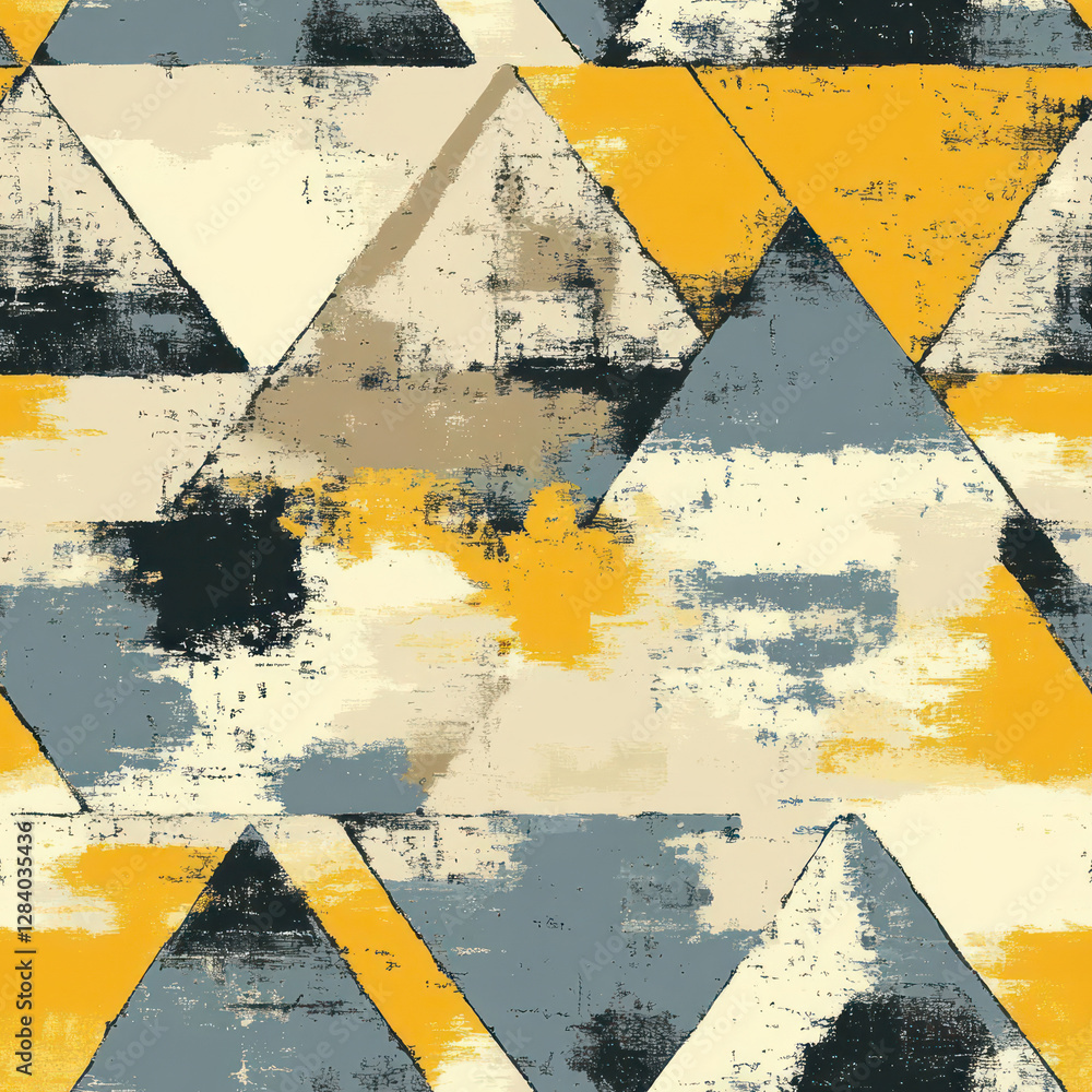 Poster abstract geometric pattern triangles