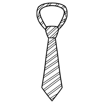 black and white striped tie clip art preview