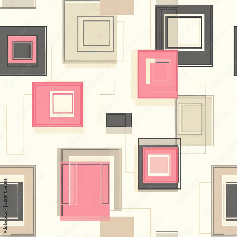 Poster abstract geometric squares pattern background