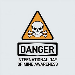 Obraz premium International Day of Mine Awareness, International Mine Awareness Day, Mine Day, Poster, Banner, Story, Post,