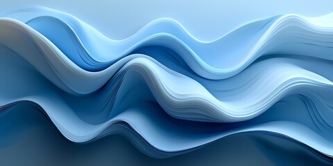 Fototapeta premium Abstract Blue Waves Background (25)
