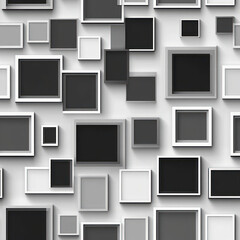 Abstract pattern of squares frames . seamless pattern. repeating pattern.