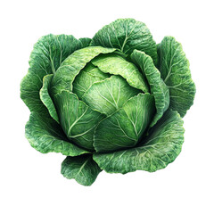 Obraz premium A head of cabbage.