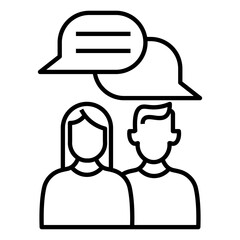 discussion vector icon