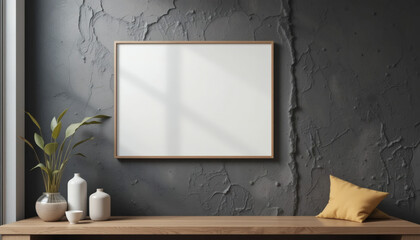 Blank Decorative Wall Art for Minimalist & Modern Home Aesthetics – High-Quality Stock Image