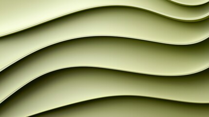 Fototapeta premium Smooth Wavy Textures in Soft Green Tones for Modern Design Projects