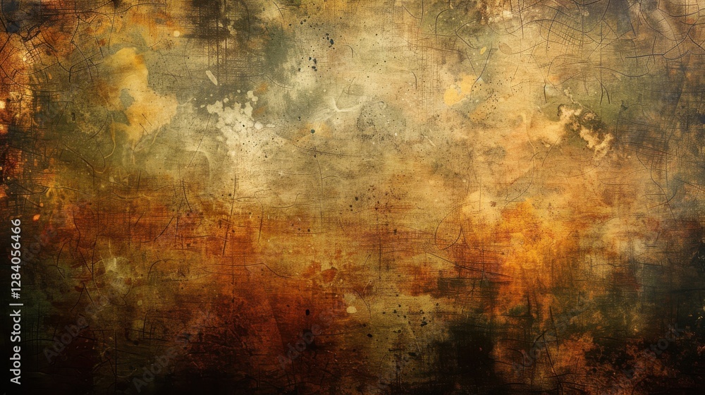 Poster abstract grunge texture with warm earthy tones and subtle patterns for artistic backgrounds and desi