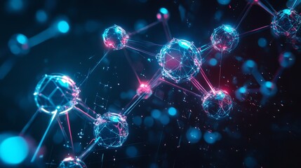 Professional Background Neon Floating Insights for Modern Applications