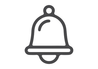 vector icon bell on white background