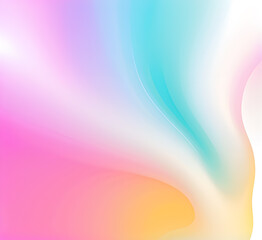 Obraz premium Neon gradient wave light in pink and White tones on dark background creates futuristic and vibrant visual effects for modern tech or artistic abstract illustrations. Generative AI