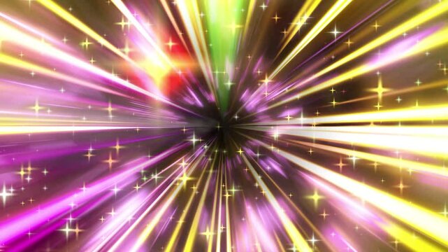 放射状のキラキラ光背景