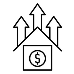 market value vector icon