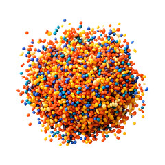 Caramelized Sprinkles Isolated on Transparent Background