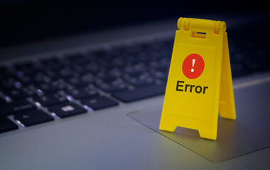 system error warning , something went wrong