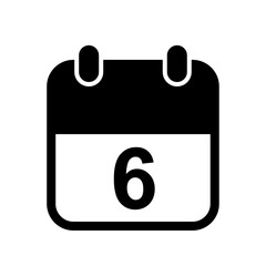 calendar date icon isolated on transparent background