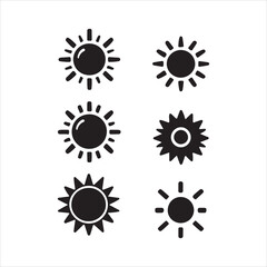 sun vector icon
