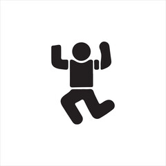 business man jumping