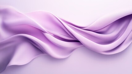 Obraz premium Abstract Lavender Drapery: Elegant Swirling Fabric Texture