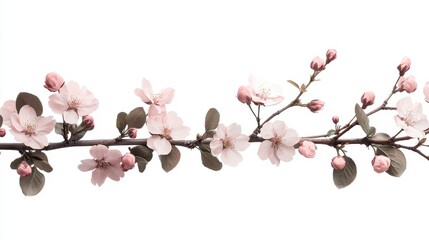 Springtime Blossoming Floral Branch
