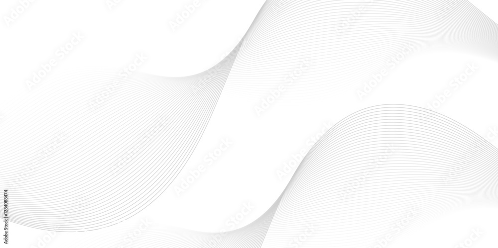 Poster white abstract vector background. abstract simple black white blend line wavy pattern. white and lig