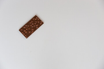 chocolate bar on a white background