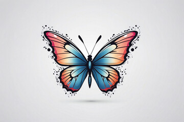 Obraz premium butterfly on a white background