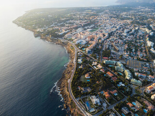 Fototapeta premium aerial view of the city of Cascais, Lisbon