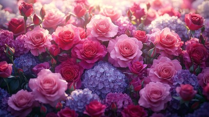 Naklejka premium Vibrant flower bloom garden nature photography colorful environment close-up floral beauty