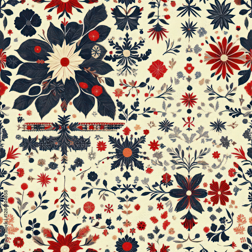 Poster floral pattern, repeating design, decorative elements . seamless pattern. repeating pattern.