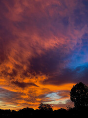 Sunrise in the clouds