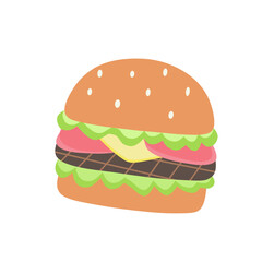cheeseburger vector illustration 