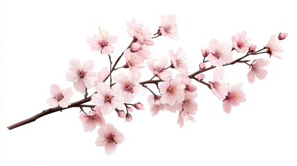 Obraz premium Springtime Pink Blossom Branch Art