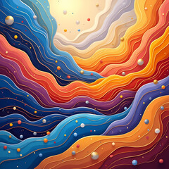 Abstract waves background