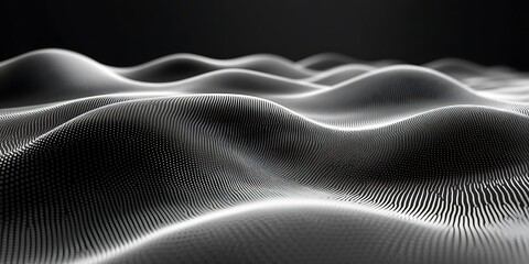 Naklejka premium Abstract Waveform Landscape Background