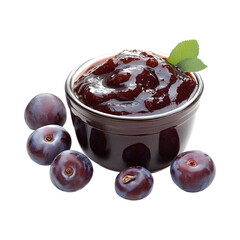 Slow Cooked Plum Chutney Isola Isolated on Transparent Background
