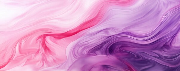 Obraz premium Abstract pink and purple fluid art with swirling patterns