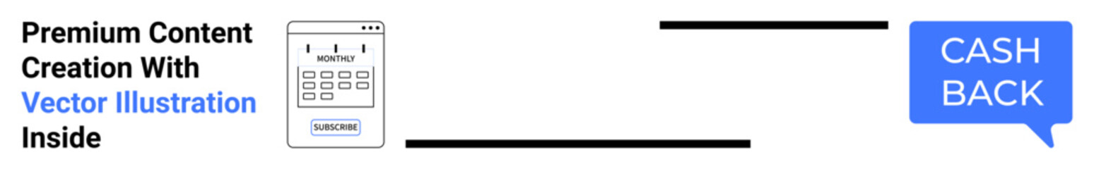 Mobile phone interface displaying content creation, accompanied by a speech bubble highlighting Cash Back. Ideal for app promotions, digital marketing, sales campaigns, finance apps, rewards