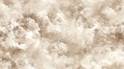 Diffuse cloud textures in muted brown and cream plain background