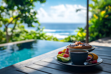 breakfast on the beach
