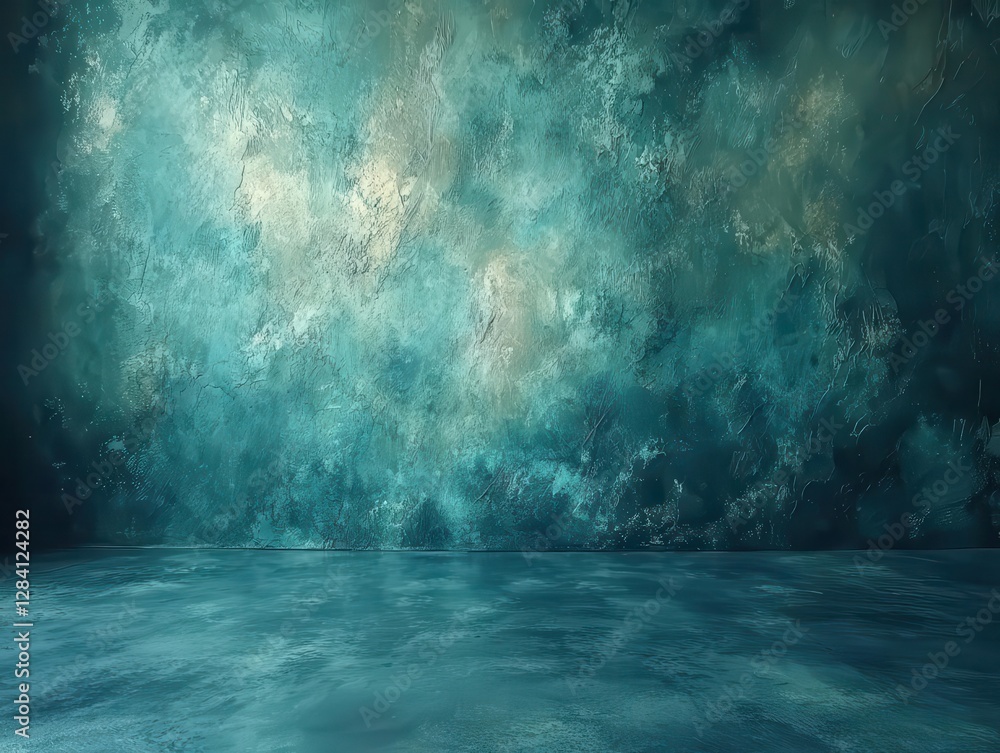 Poster a turquoise studio backdrop with a high vibrancy, smooth and professional finish is perfect for crea