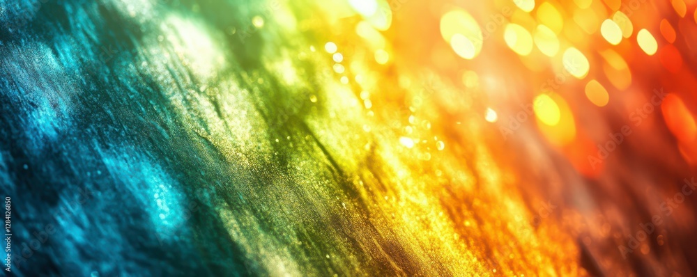 Aufkleber vibrant abstract background with bokeh lights and colorful gradients