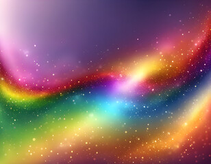 Realistic vector Rainbow background. Shiny Rainbow horizontal backdrop Glittering backround.