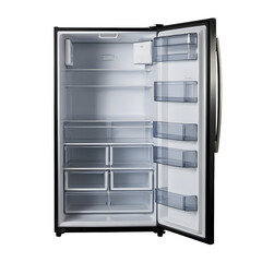 Modern Refrigerator with Open Doors